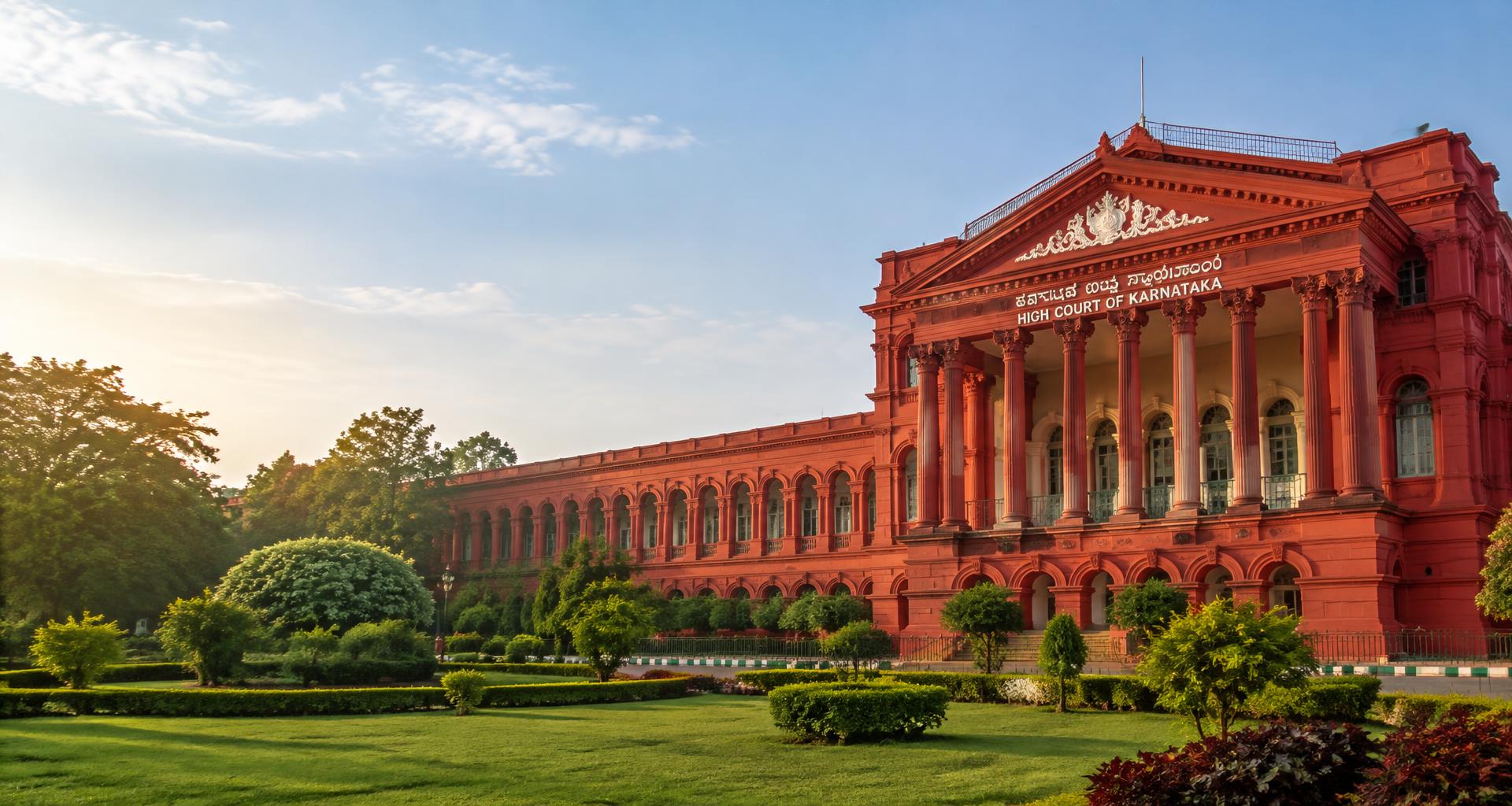 Architectural illustration of the High Court of Karnataka, Bengaluru